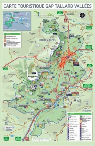 Mappa del territorio Gap Tallard Vallées