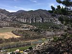 Vue sur le lit de la Durance 