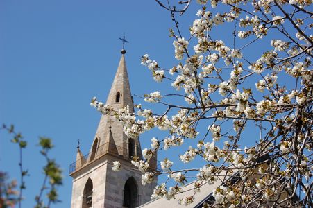 Bell tower of Notre-Dame du Laus