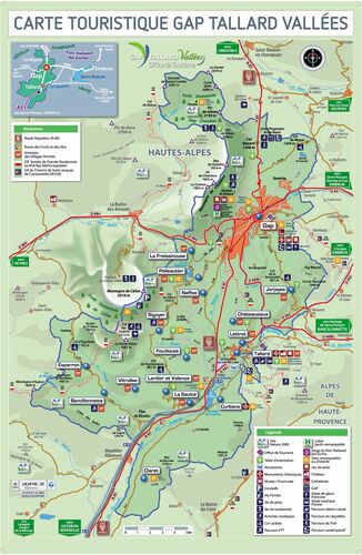 Carte du territoire Gap Tallard Vallées